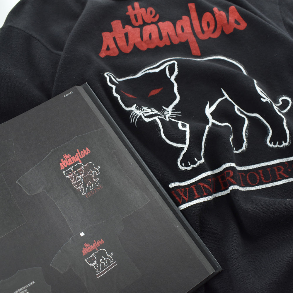 80’s The Stranglers ストラングラーズ Feline Winter Tour ‘83 黒豹 ツアーTシャツ ロックT 黒 ポルトガル製