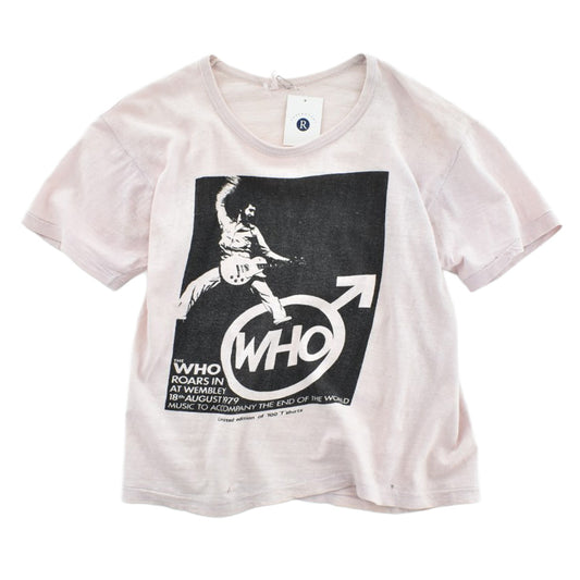 70’s The Who ザ・フー Roars In At Wembley 1979 ピート・タウンゼント 限定100枚 ロックTシャツ ピンク