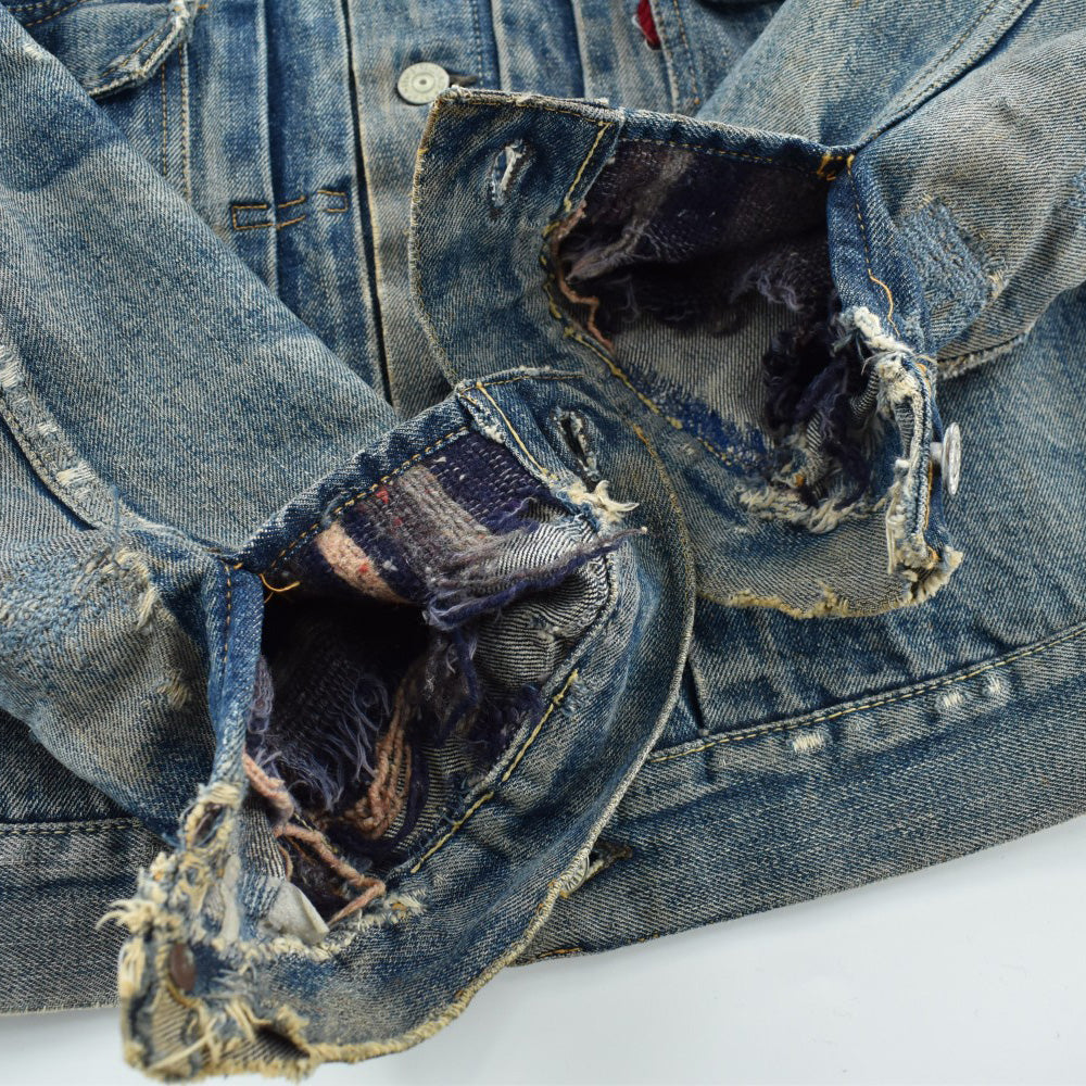 50's Levi's 517XX 2nd ブランケットライナー 革パッチ デニムジャケット 260612H831