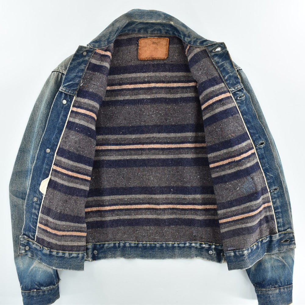 50's Levi's 517XX 2nd ブランケットライナー 革パッチ デニムジャケット 260612H831