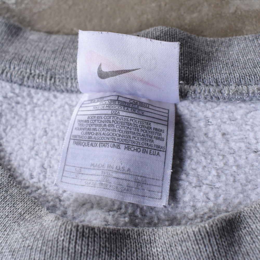 90’s NIKE ロゴスウェット USA製 グレー 251028H