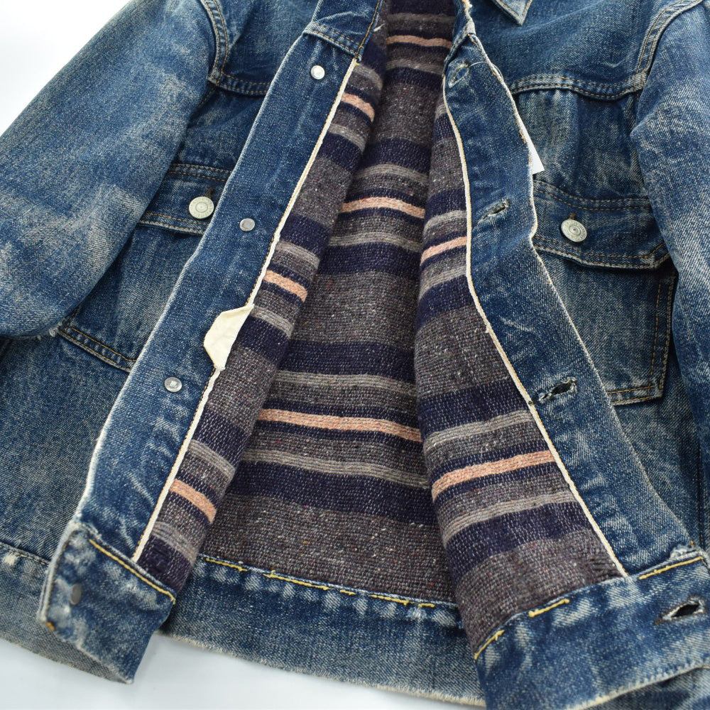 50's Levi's 517XX 2nd ブランケットライナー 革パッチ デニムジャケット 260612H831