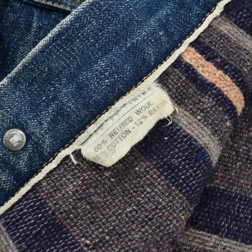 50's Levi's 517XX 2nd ブランケットライナー 革パッチ デニムジャケット 260612H831