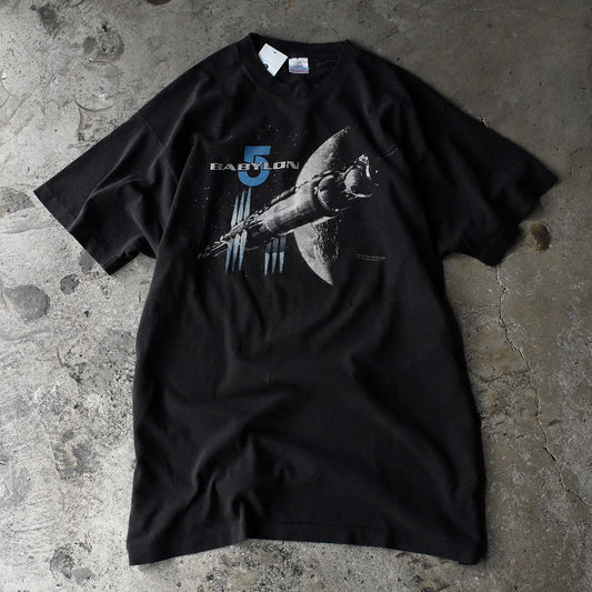 90's BABYLON 5 SF テレビ ドラマ Tシャツ USA製 230825H