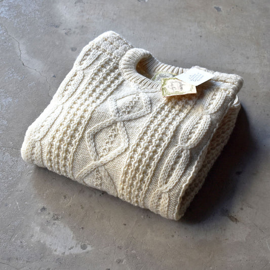 80’s デッドストック! Gaeltarra アランセーター フィッシャーマンセーター アイルランド製 240202