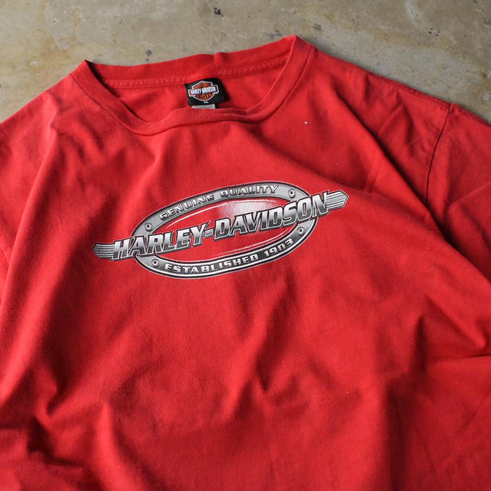 Y2K Harley-Davidson “DULUTH, MN” 両面プリント Tシャツ USA製 240710