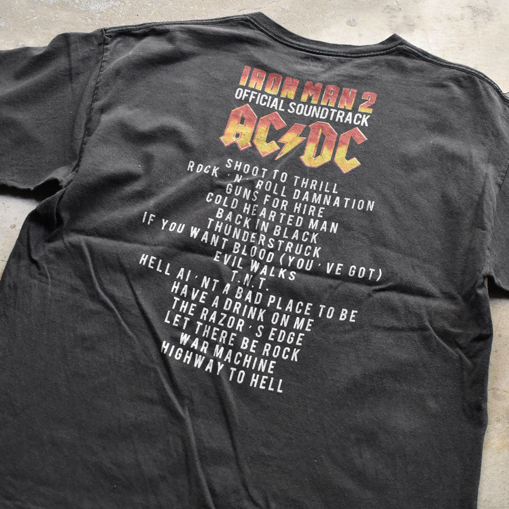 “AC/DC × IRON MAN 2” ムービー バンドTシャツ 240730