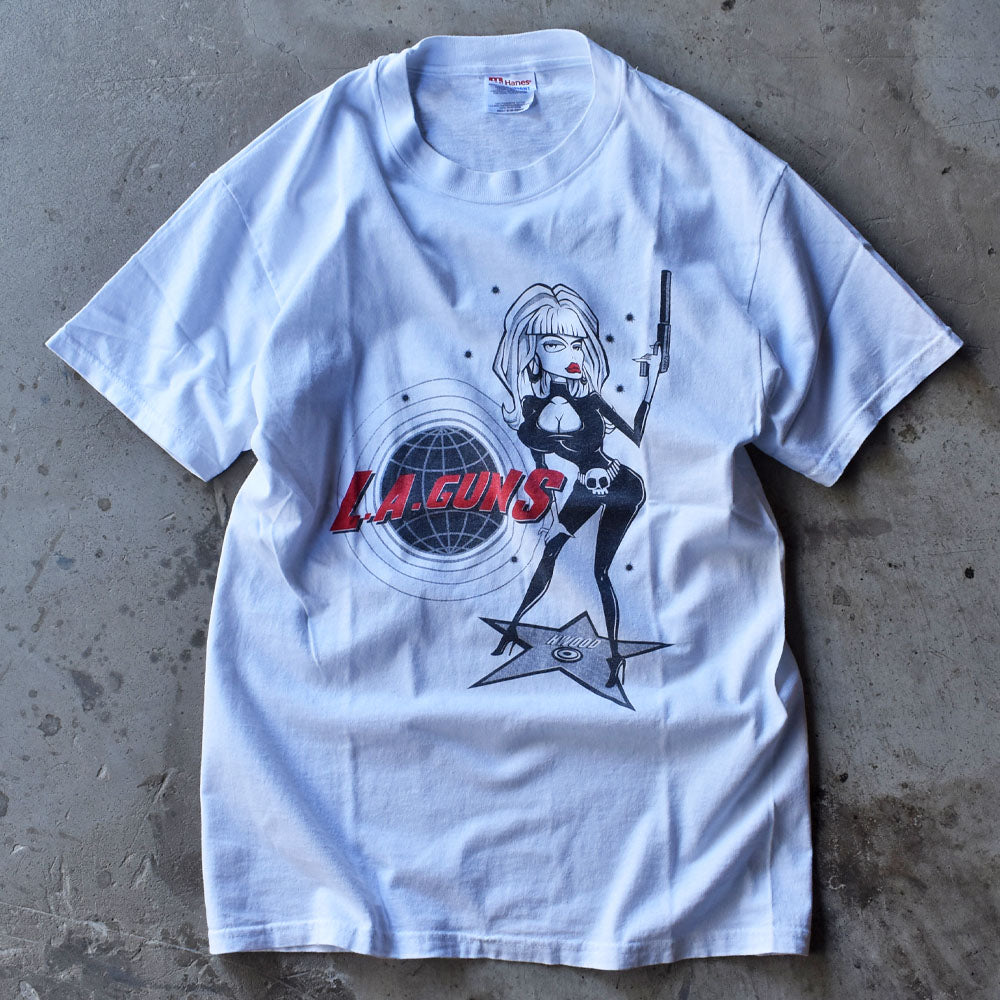90's　L.A.GUNS/L.A.ガンズ "HWOOD" Tシャツ　230721H