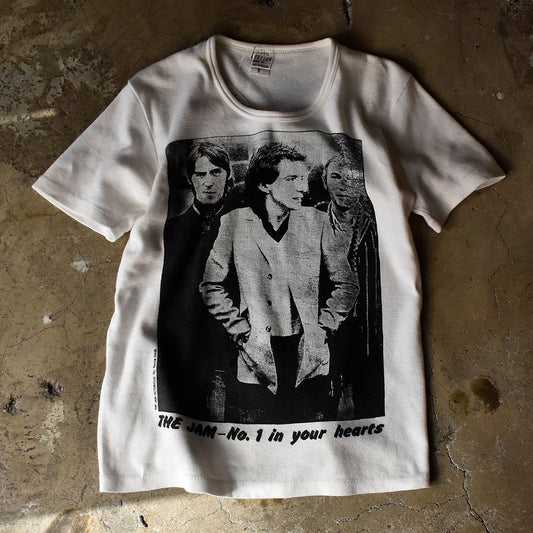 80's THE JAM “THE JAM-No.1 in your hearts” NME掲載 photo by Pennie Smith ロック Tシャツ Euro製 231013HY33