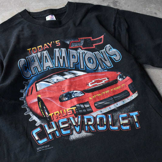 90’s chevrolet “Team Monte Carlo” 両面プリント レーシングTシャツ USA製 240908