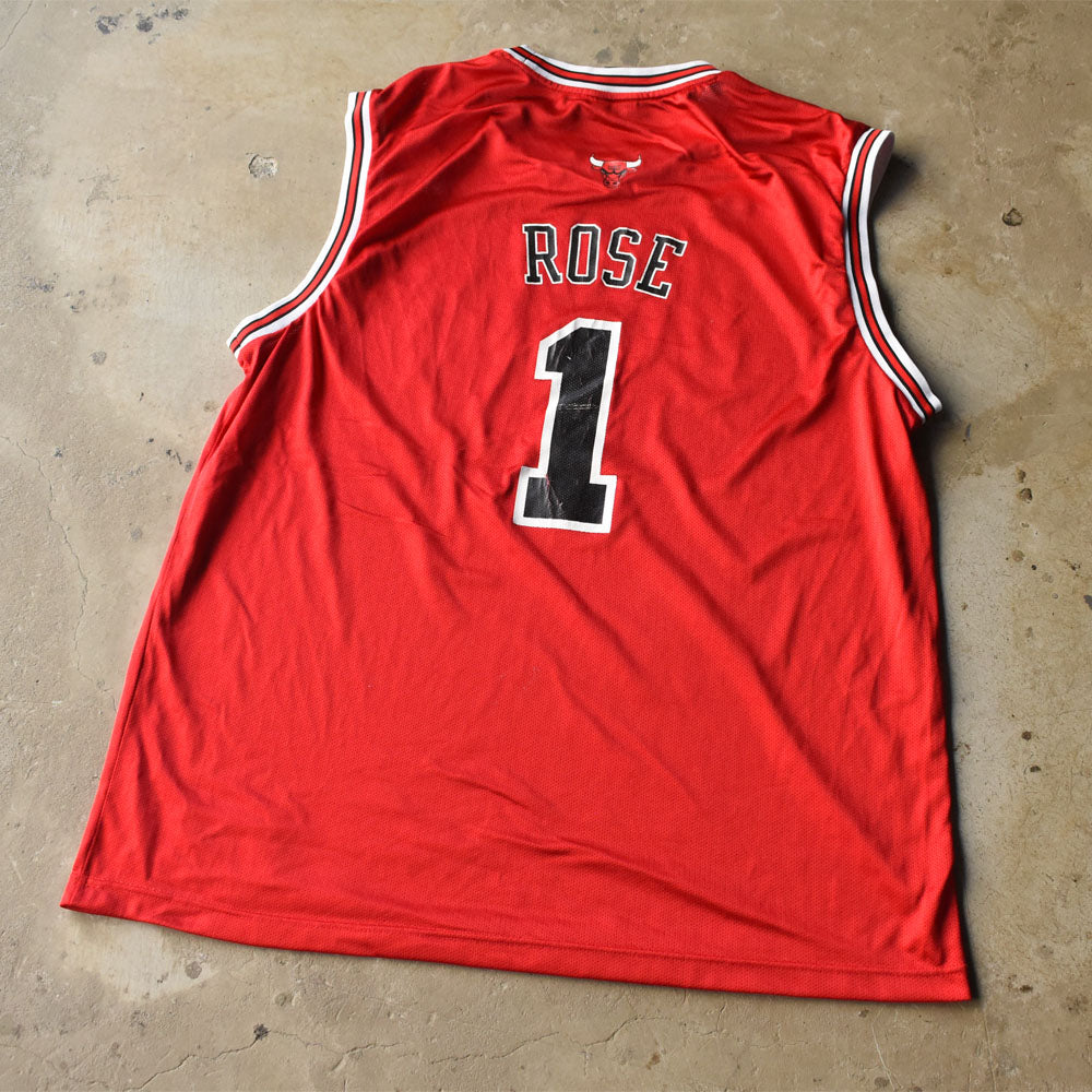 adidas “NBA Chicago Bulls / Rose #1“ バスケ ゲームシャツ 240709