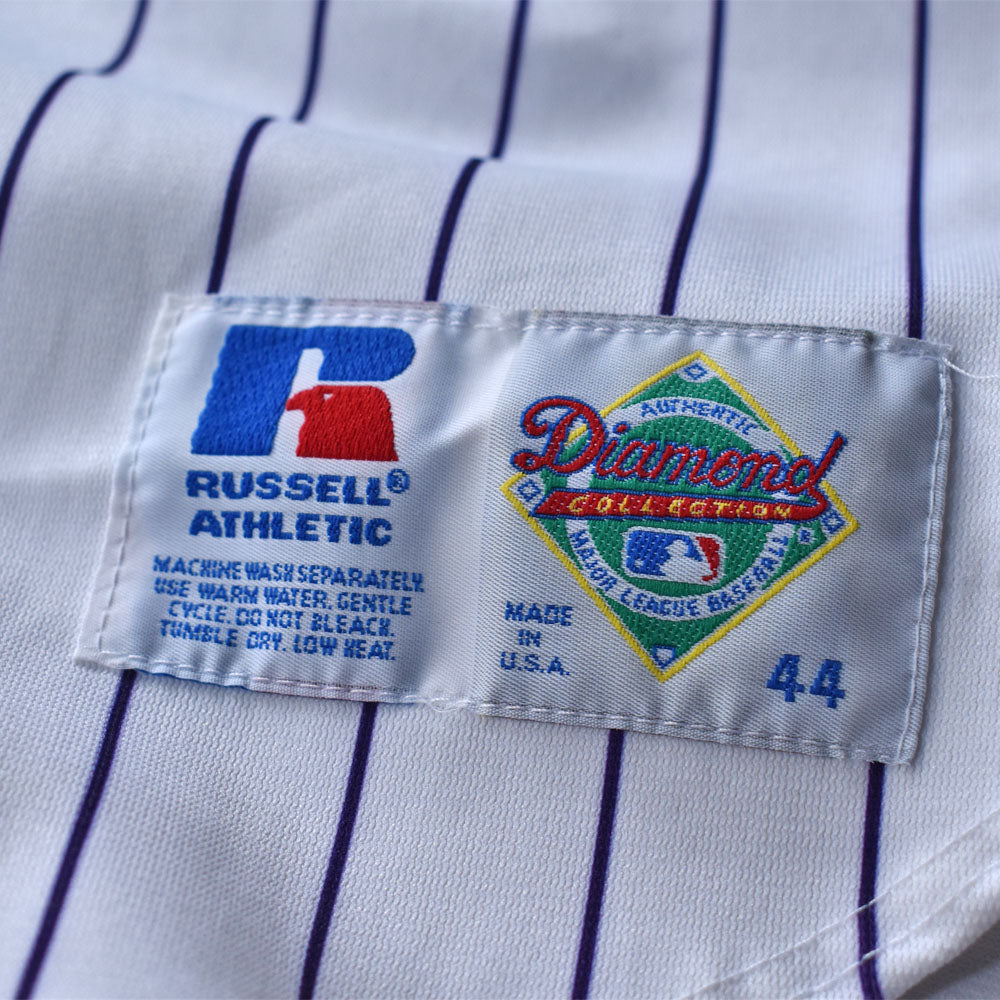 90’s RUSSELL ATHLETIC MLB Colorado Rockies ベースボールシャツ USA製 231005