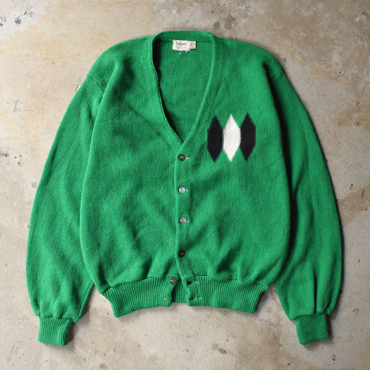 60’s Buffum’s  ダイヤモンド柄 ウール カーディガン 251010H