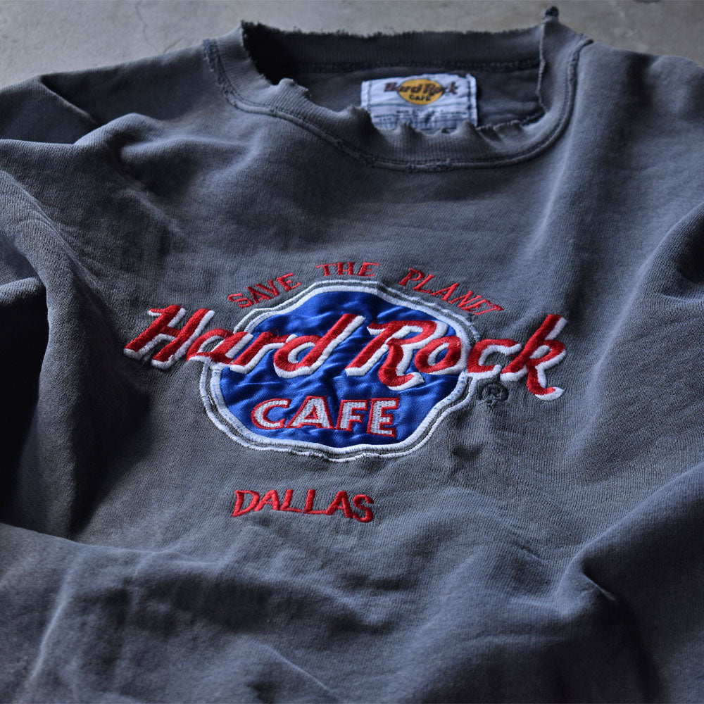 90’s Hard Rock Cafe 雰囲気抜群！ ロゴ刺繍 スウェット USA製 231027