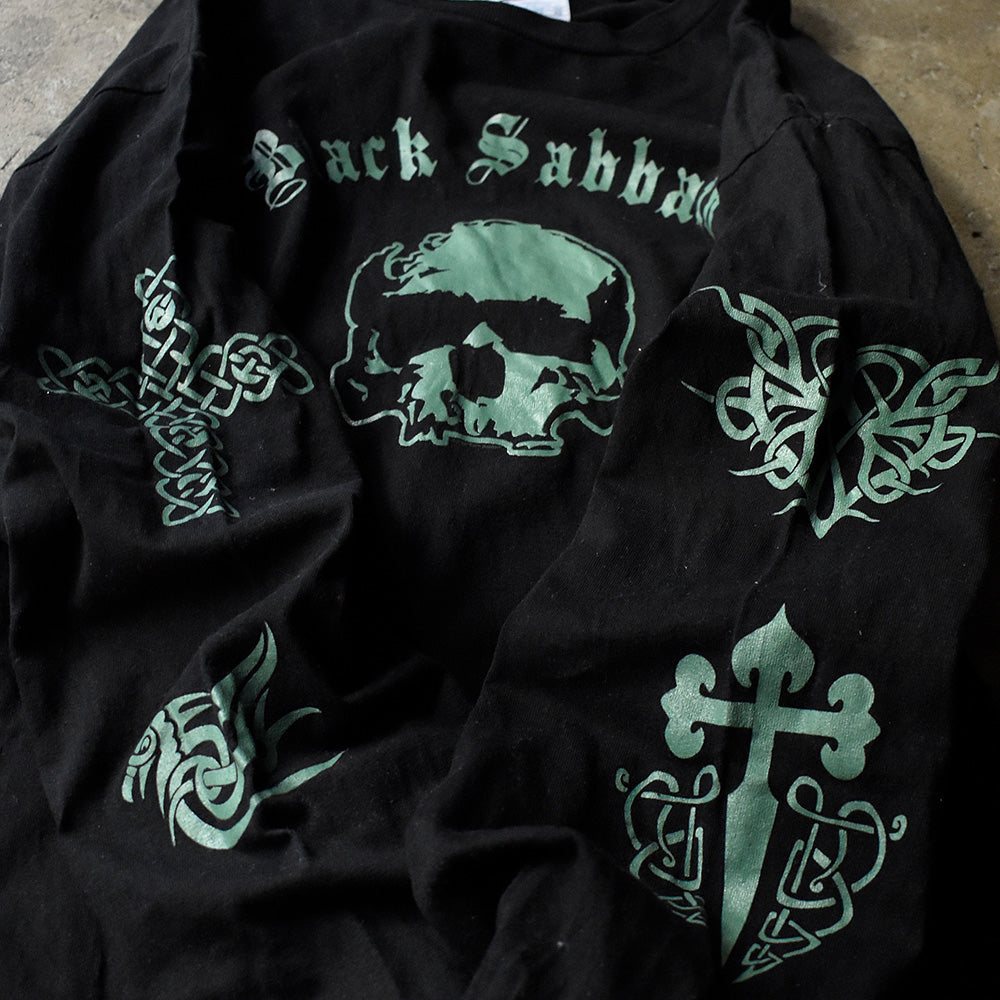 Y2K BLACK SABBATH “skull” ロングスリーブTシャツ 240113H