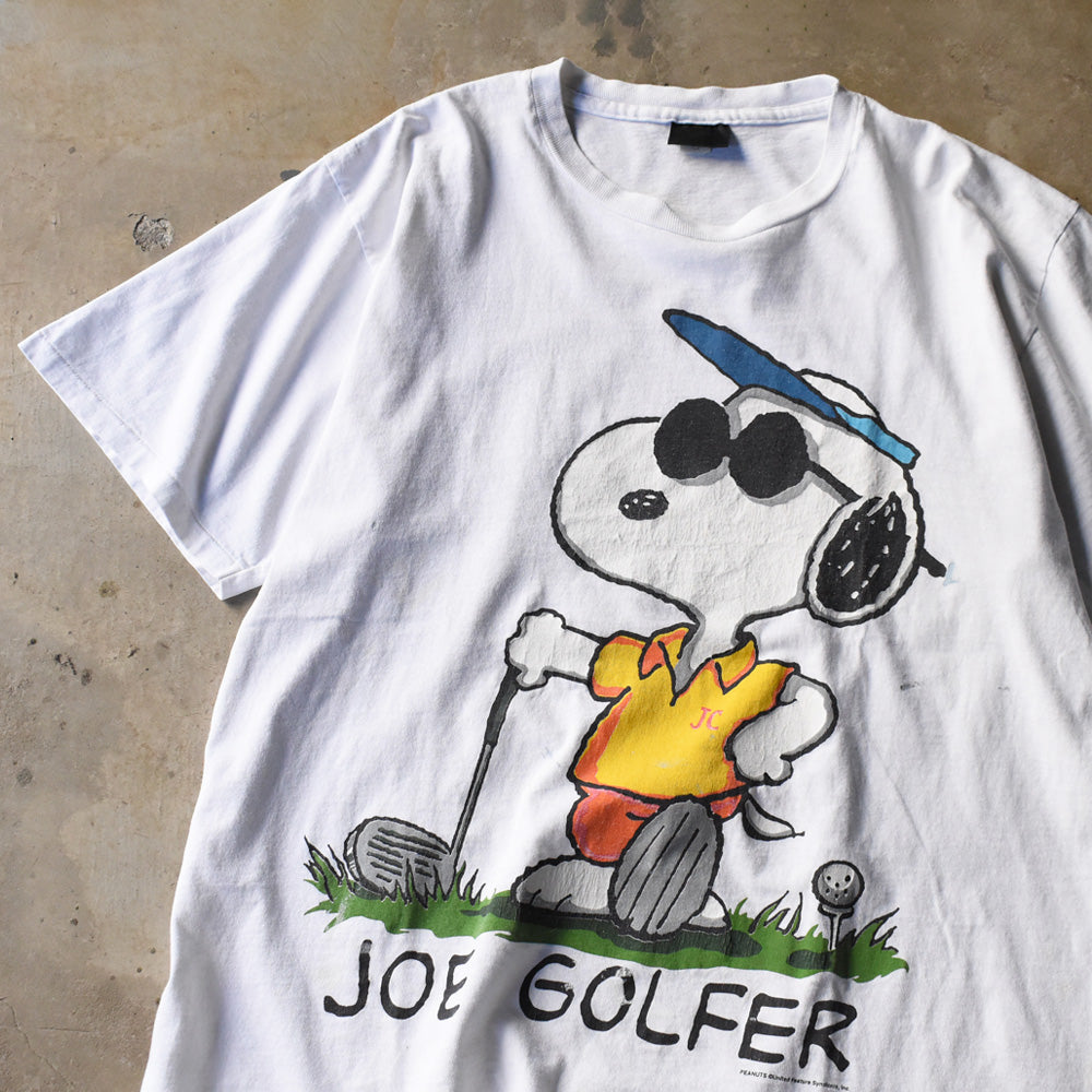 90’s “Peanuts / JOE GOLFER” スヌーピー キャラクター Tシャツ USA製 250511