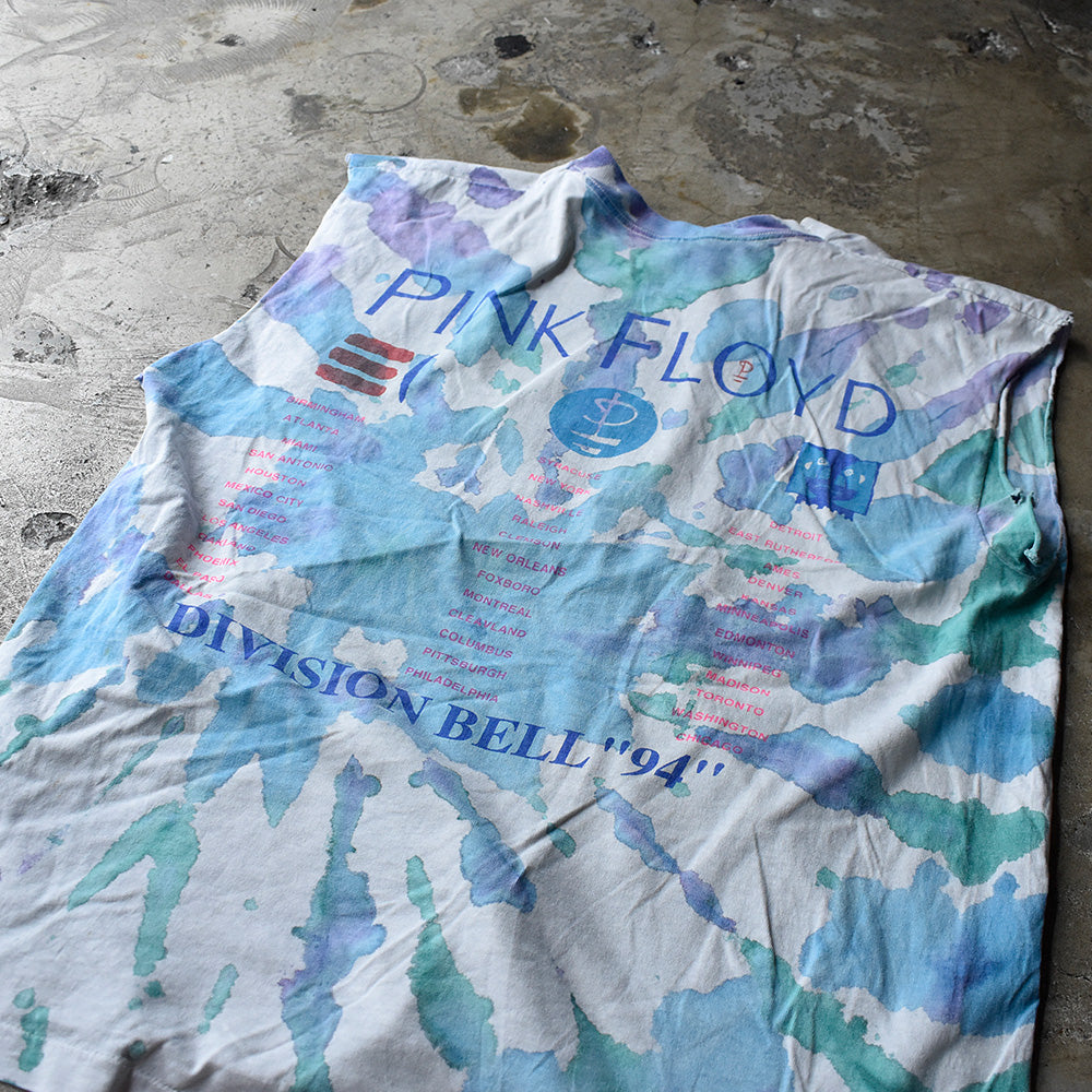 90's PINK FLOYD "The Division Bell" Tour カットオフ タイダイTシャツ 240812H
