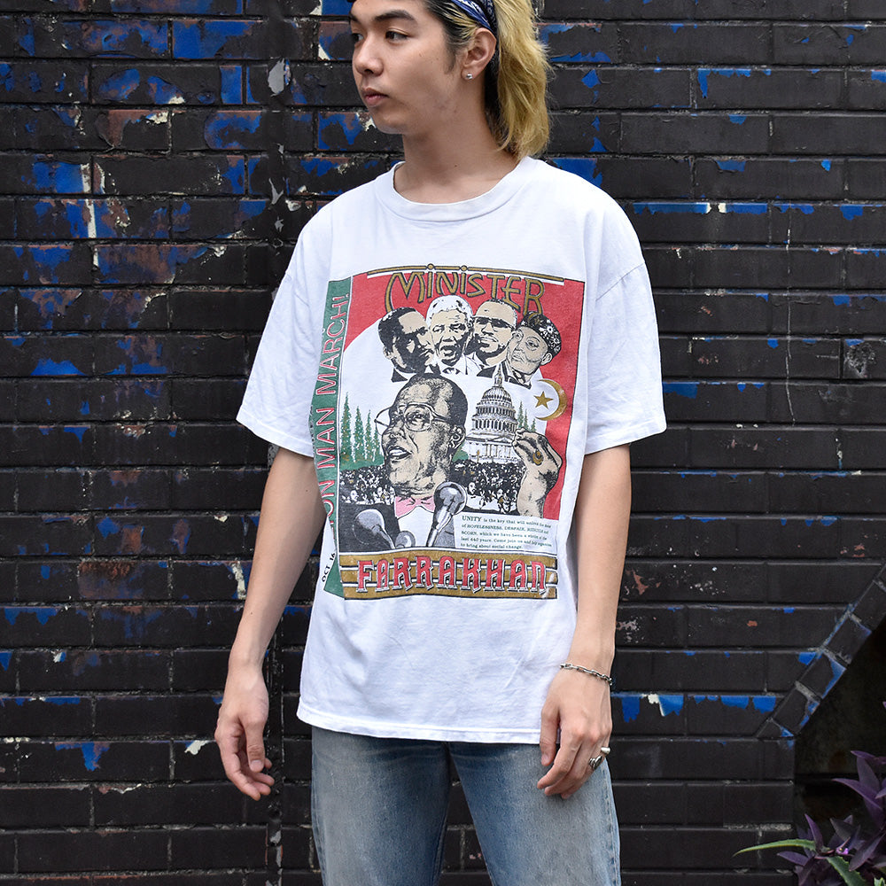 90's “MILLION MAN MARCH” Tシャツ 250715H