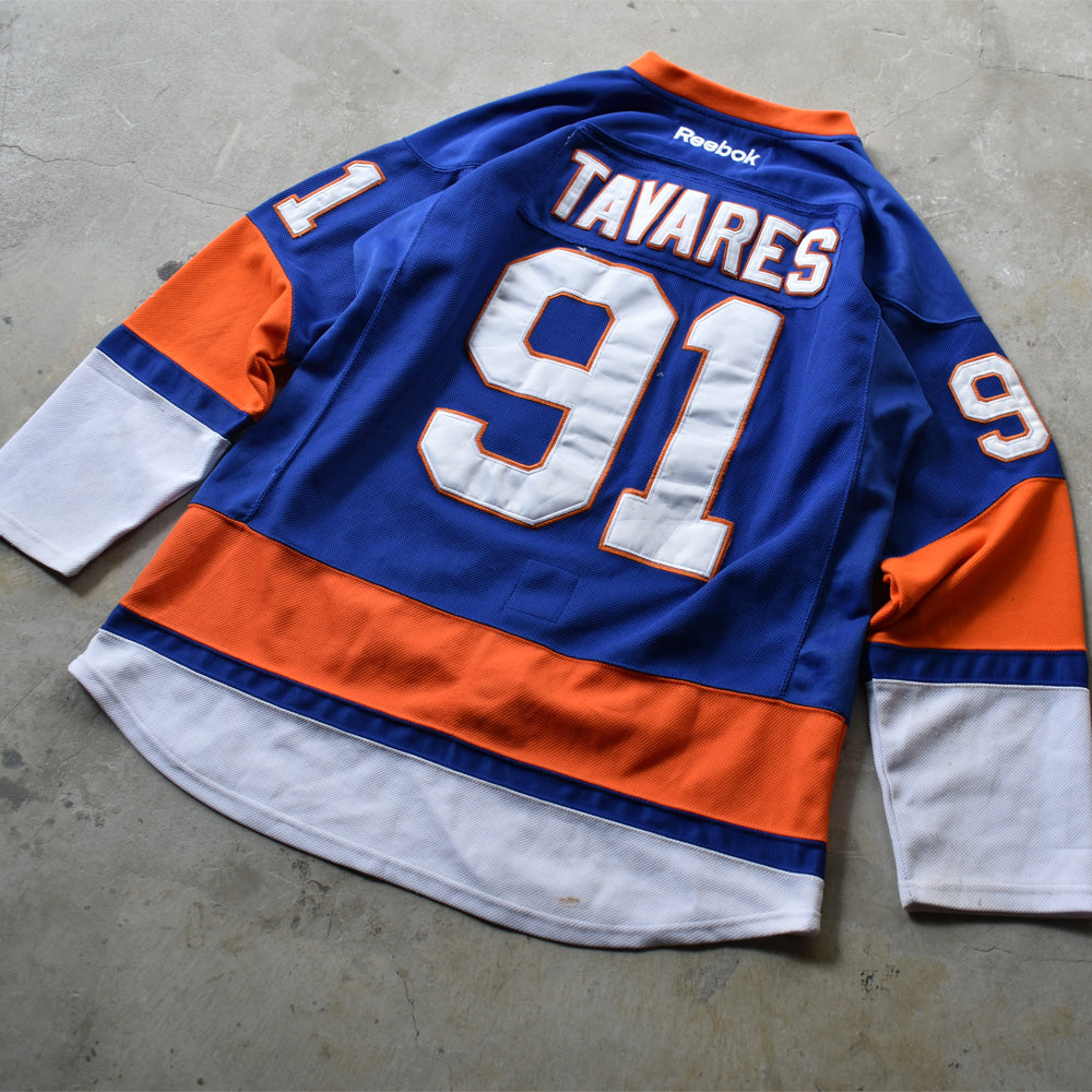 Y2K Reebok “NHL New York Islanders” アイスホッケー ゲームシャツ 231018