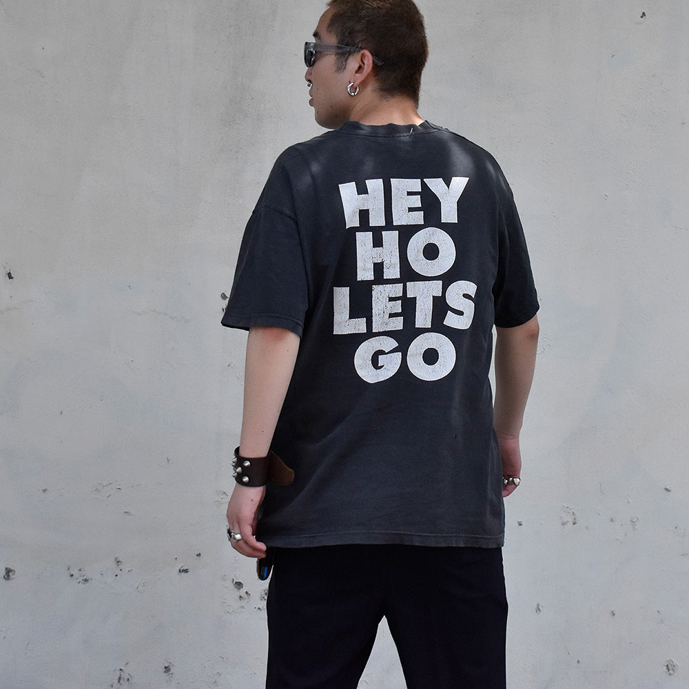 Y2K Ramones “HEY HO LET’S GO“ ロック Tシャツ 250722H