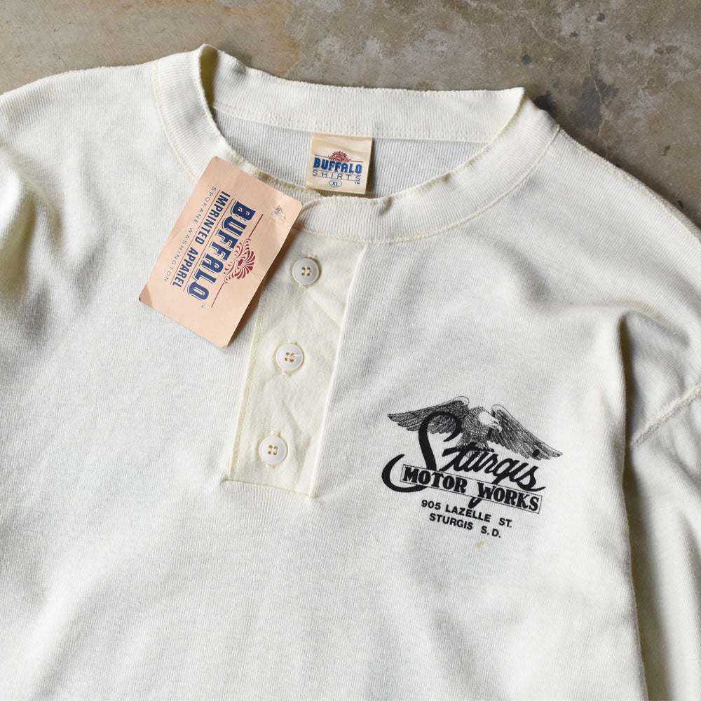 90’s デッドストック Harley-Davidson “stargis” ヘンリーネック ロングスリーブ Tシャツ 250531