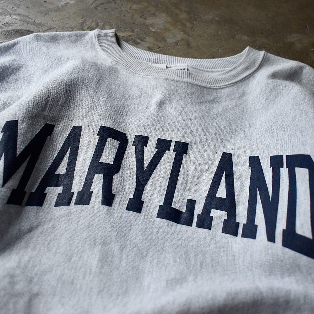 90’s ノンウォッシュ！ Champion "MARYLAND" RWスウェット 241117H