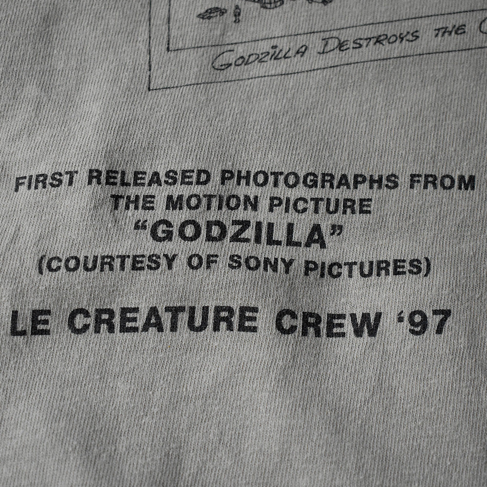90's “GODZILLA” Patrick Tatopoulos  for only staff！ ムービー Tシャツ 250803H