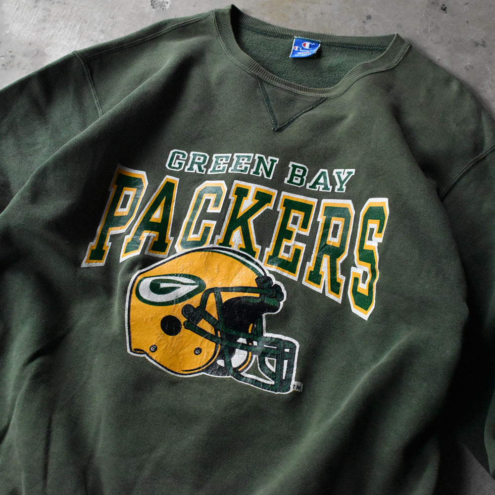 90's Champion "NFL Green Bay Packers" スウェット USA製 240628