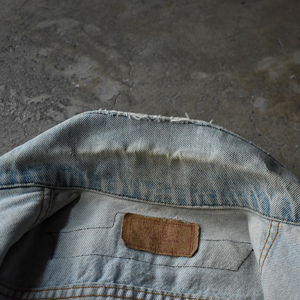 90's Levi's ワッペンカスタム！ “ロック“ デニムジャケット USA製 250731H