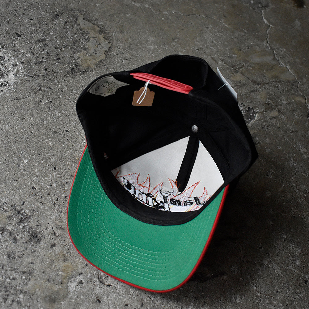 90's～ “JANI KING Racing” ファイヤーパターン レーシングキャップ デッドストック 250716H
