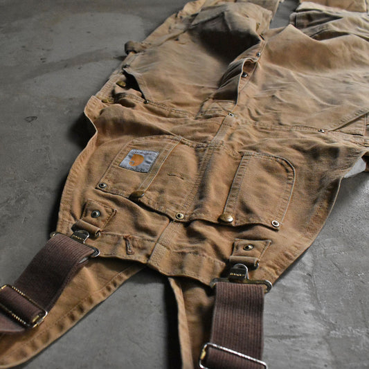 80-90's Carhartt ダブルニー! ダック オーバーオール USA製 240501