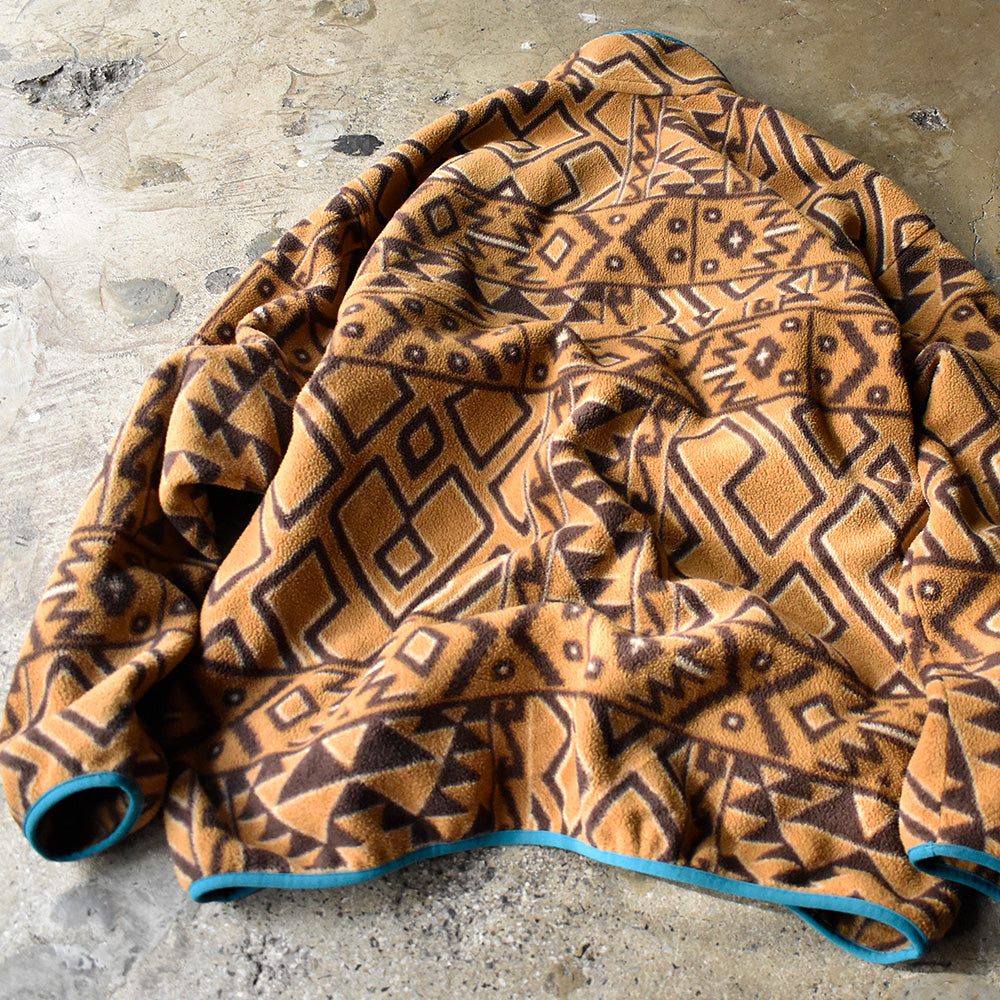 Patagonia 総柄 スナップT フリースジャケット 241110H
