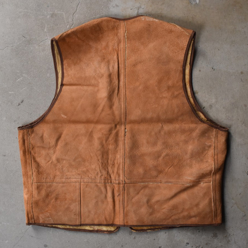 40's CROWN ZIP ムートンベスト 251212H