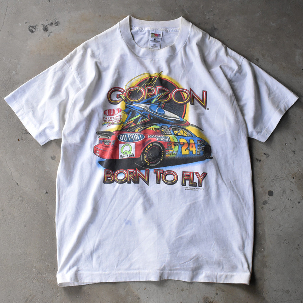 90's “BORN TO FLY / Jeff Gordon #24” レーシング Tシャツ 240529