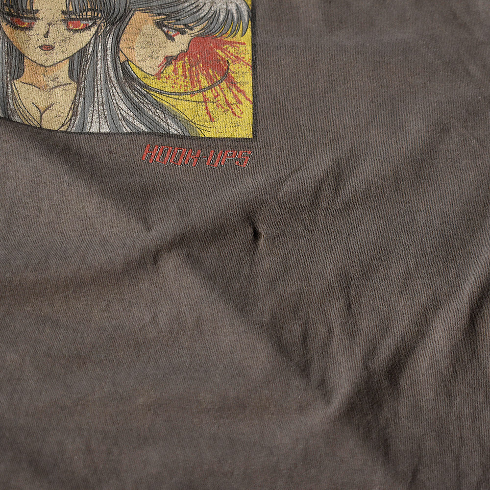 90's HOOK-UPS “Vampire Girl Mika” Skate Tシャツ 231128H