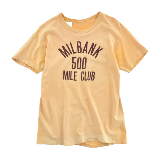 60's~ "MILBANK 500 MILE CLUB" アスレチック ヴィンテージTシャツ 260612H