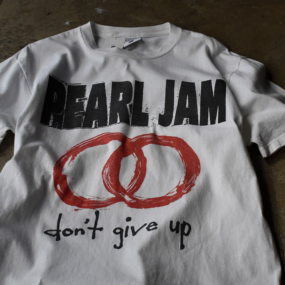 パール・ジャム Don't Give Up ヨーロッパツアーTシャツ サークルグラフィック 1993年 L ヴィンテージ