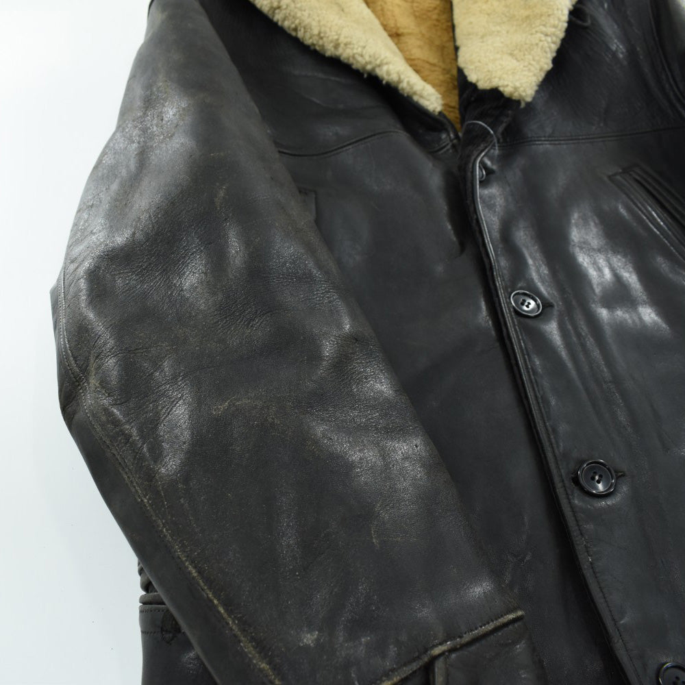 30’s GENUINE HORSEHIDE シングル レザーカーコート 260106H