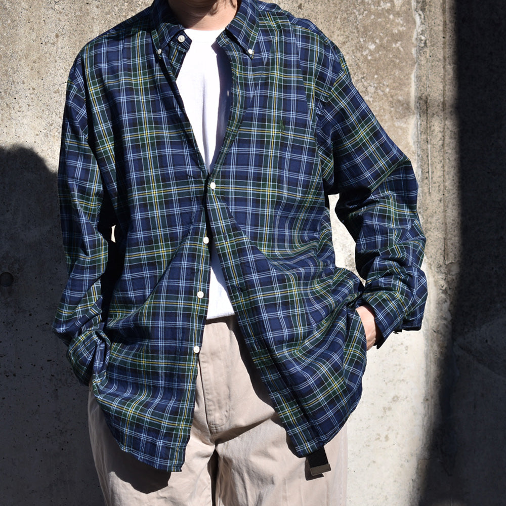 90's Ralph Lauren “CLASSIC FIT” タータンチェック ボタンダウンシャツ 240327 S2074