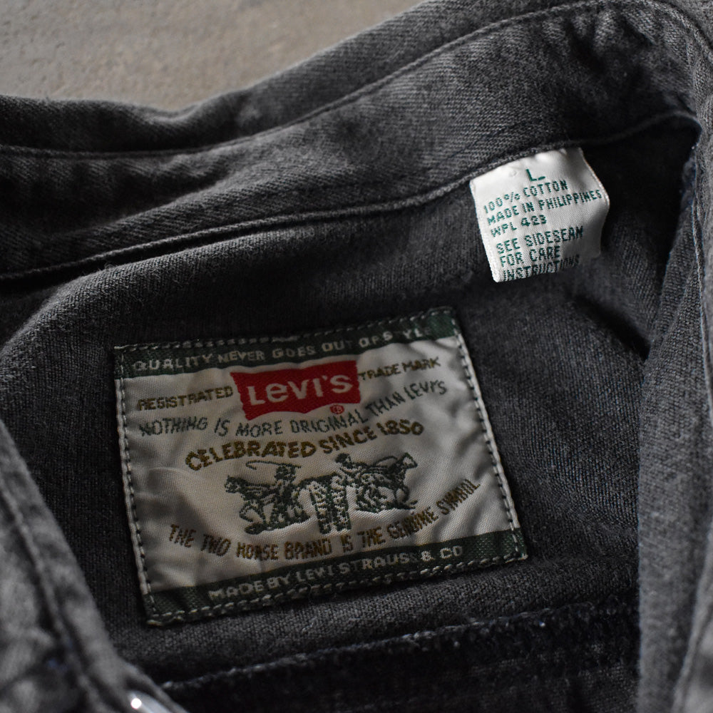 90’s Levi’s ブラックデニムシャツ 240322
