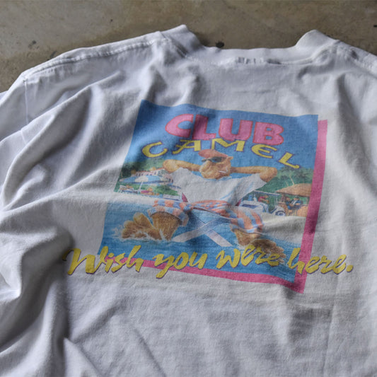 90’s CAMEL "Wish you were here" ポケットTシャツ USA製 240629