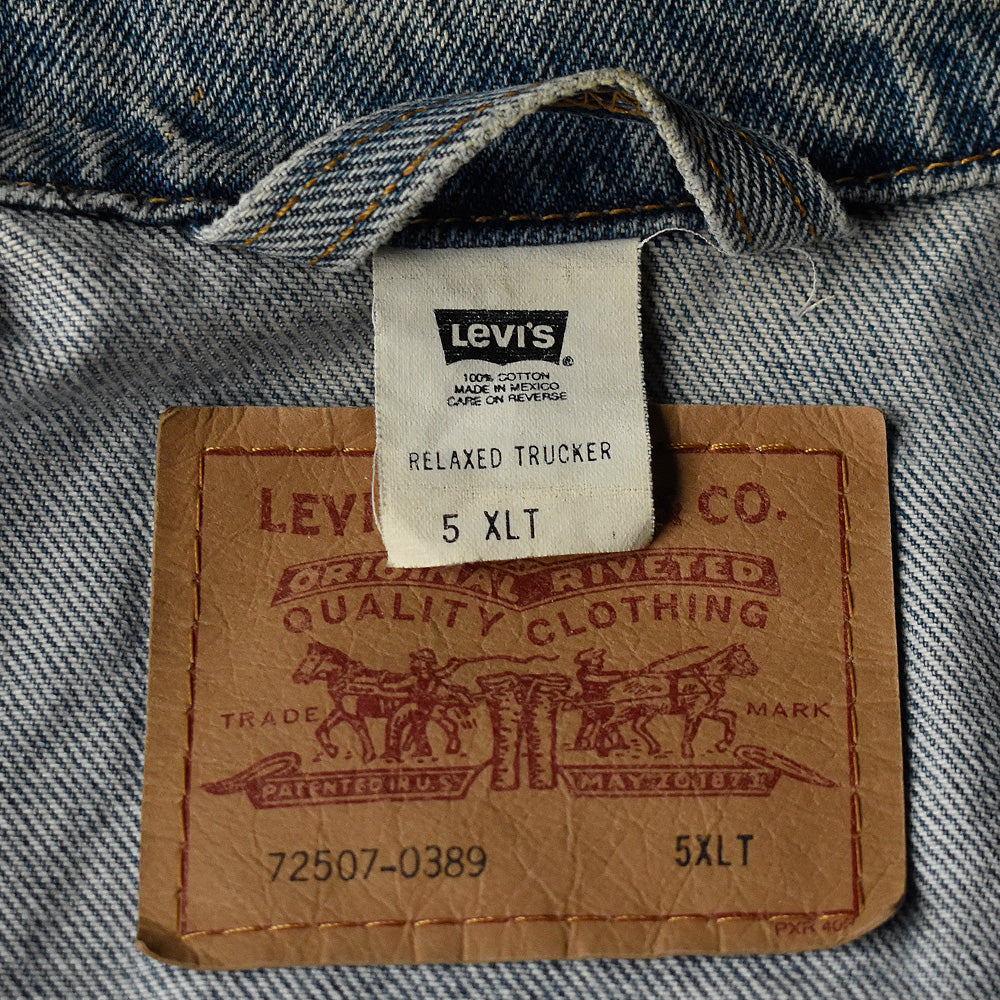 Y2K 5XL-Tall！ ビッグサイズ Levi's 72507-0389 デニムジャケット 231130H