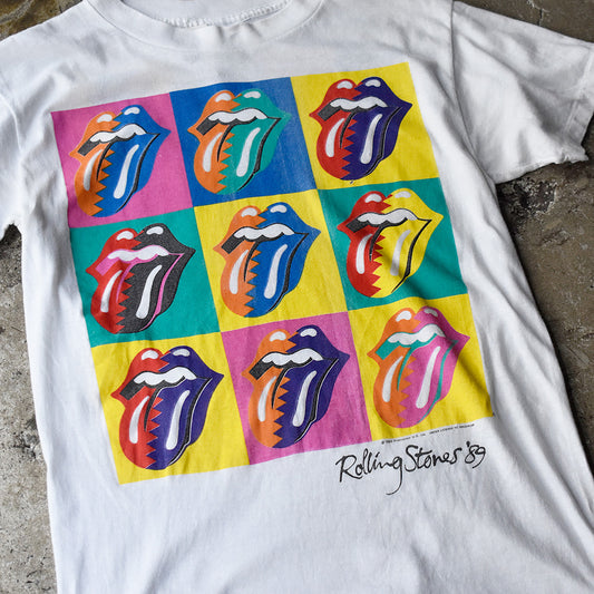 80's The Rolling Stones “Andy Warhol Type” The North American Tour 1989 Tシャツ 250610H