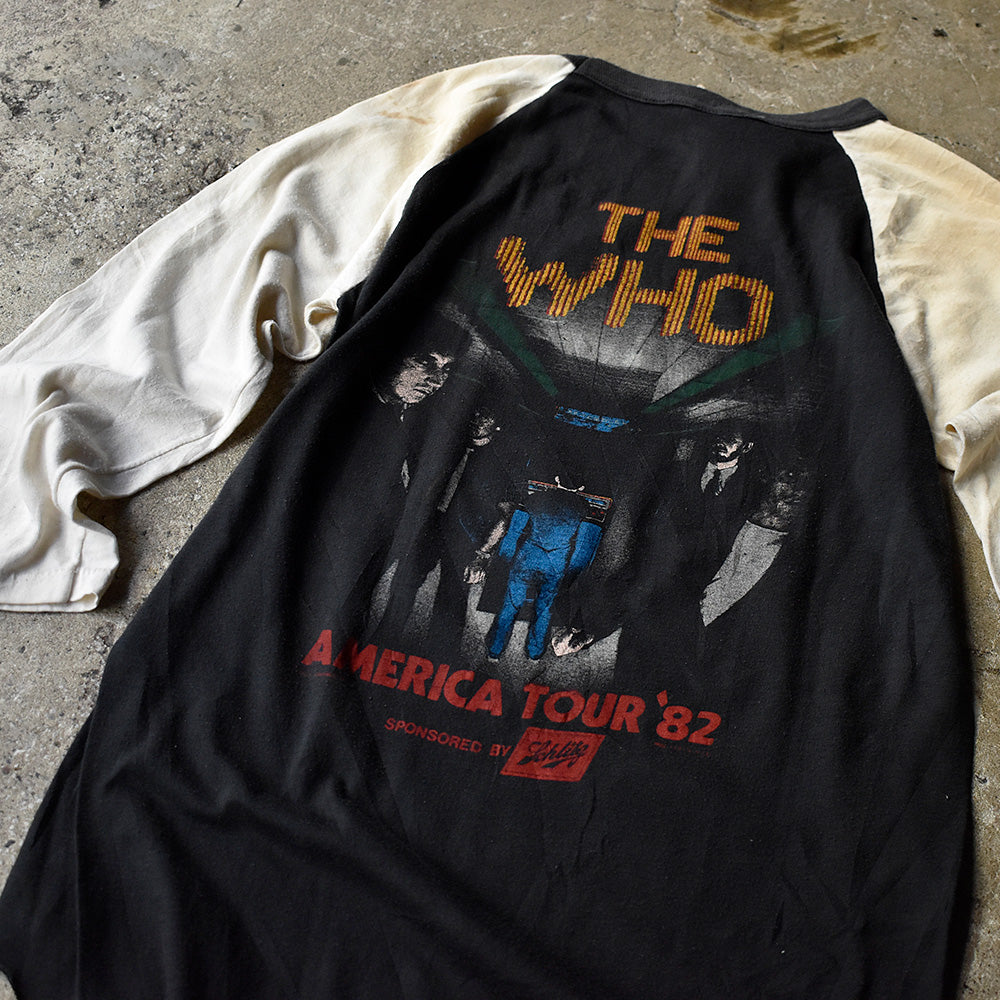 80's The Who “It's Hard” America Tour '82 ラグランスリーブTシャツ 250122H