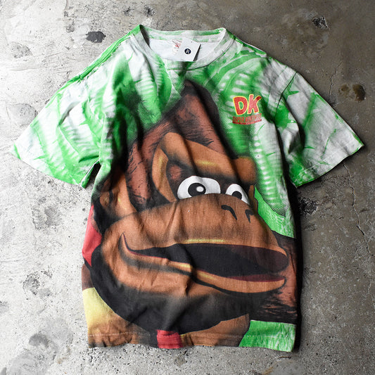 90's AOP！ Nintendo “Donkey Kong Country” Tシャツ USA製 241125H