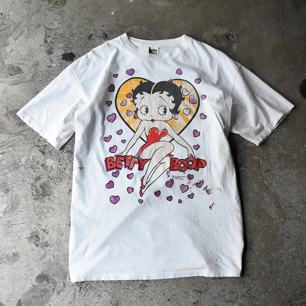 90's Betty Boop “HEART” Tシャツ 250627H