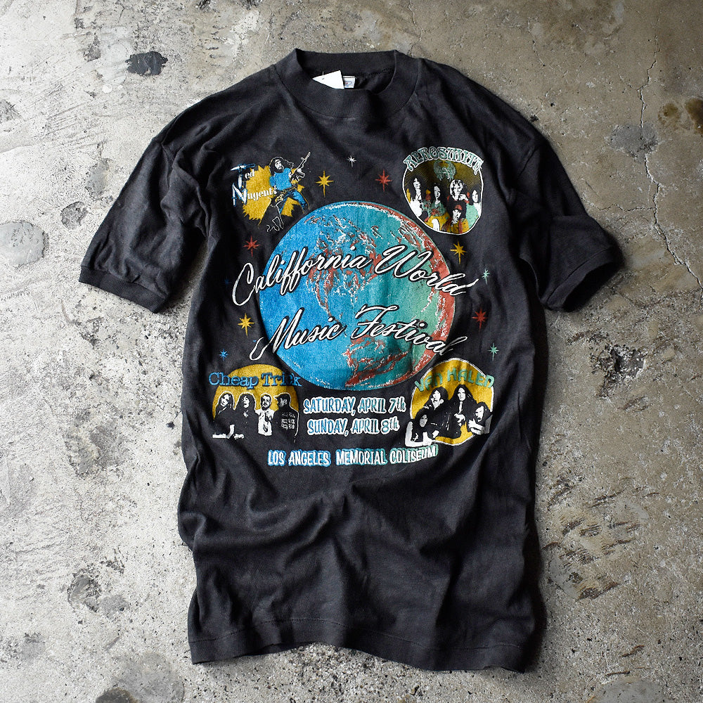 70's-80's “California World Music Festival” Tシャツ 240828H