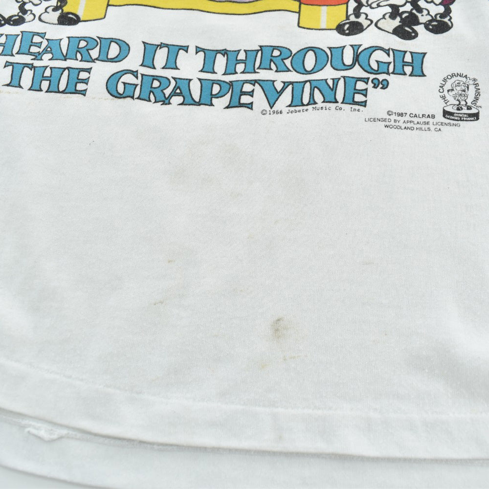 80's The California Raisins "HEARD IT THROUGH THE GRAPEVINE" キャラT 260922H