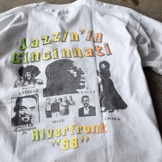 90’s “Cincinnati Jazz Festival '96” R Kelly/Patti LaBelle/Grover Washington/MAZE/CHAKA Tシャツ 250501H