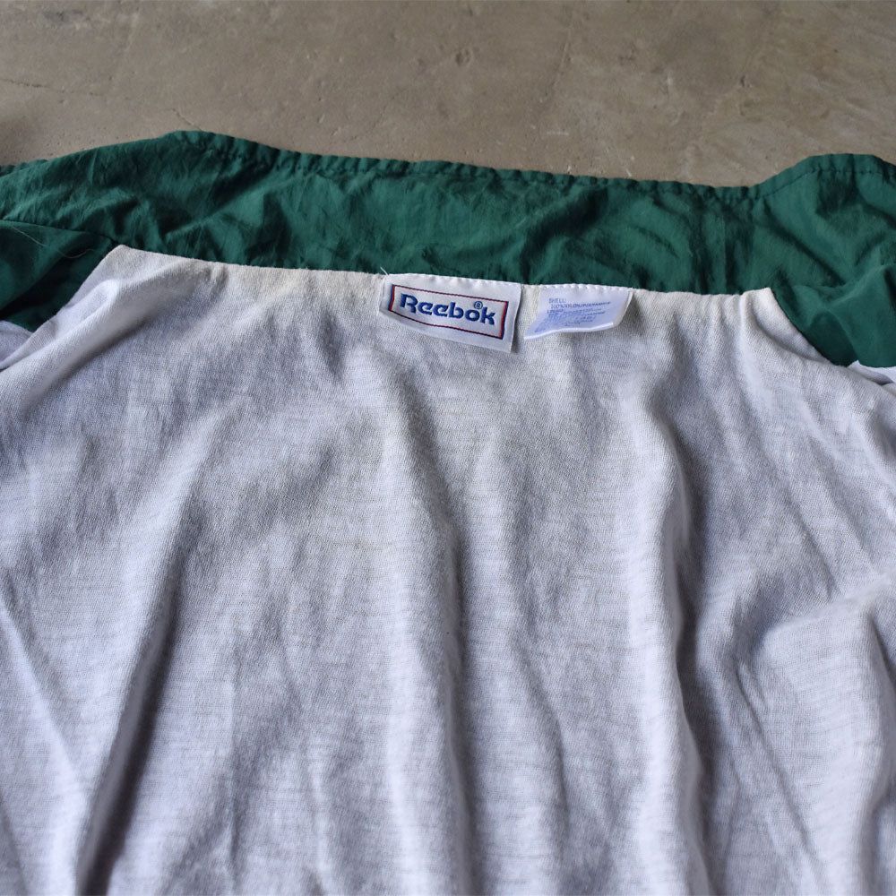 90’s Reebok 裏地付き ビッグロゴ ナイロン トラックジャケット 240526